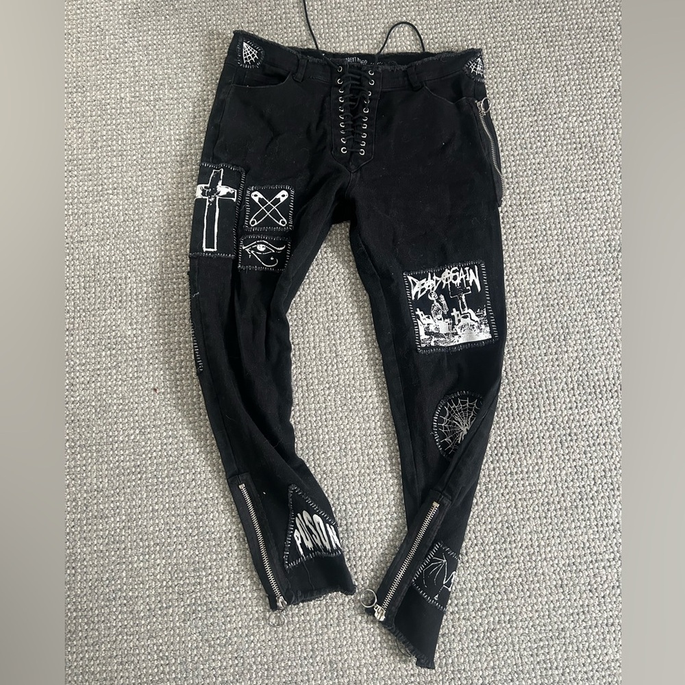 Patched punk pants - Picture 1 of 2